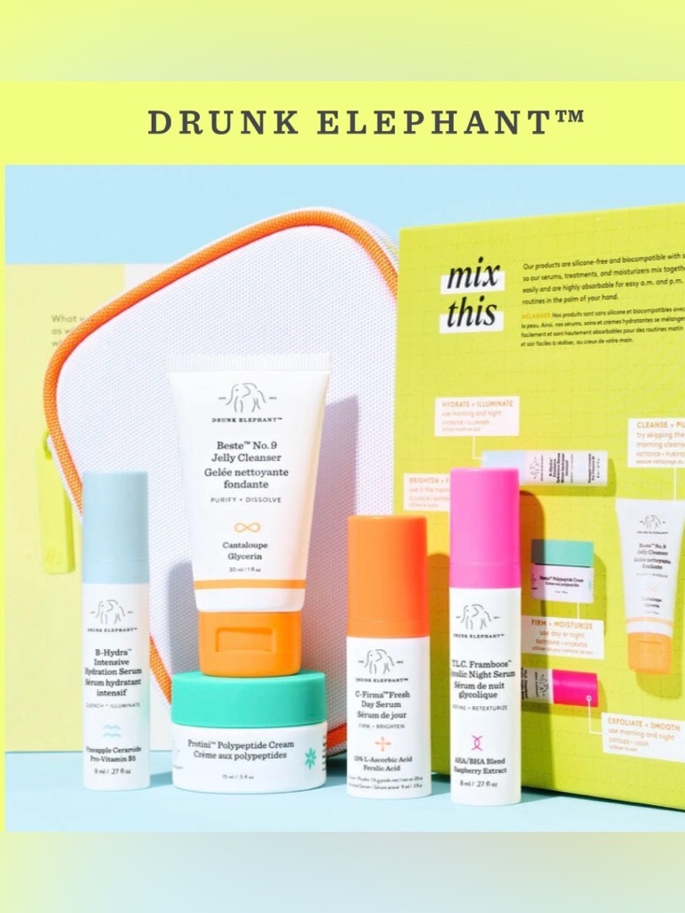 NEW LIMITED Drunk Elephant THE BEST of THE LITTLES KIT 8.0  5pcs Set Includes